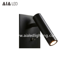 China Lámpara de pared cuadrada giratoria del cabecero de la luz de la pared del bedhead de la iluminación de la pared de la lectura de 3W de la placa para el gasthaus proveedor