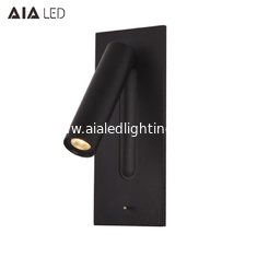 China Cabecero LED flexible de acero inoxidable ajustable, luz de lectura, lámpara de pared para cabecera de hotel de aluminio moderna, lámpara de pared para cama proveedor