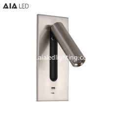 China Brushed bedside wall light embed mounted bed wall lamp inside 3W led wall bedroom lights proveedor
