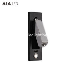 China Lámpara de pared cepillada de plata ajustable de la cama de la lámpara de pared de la cabecera de /led de la luz de la pared de la lectura de 3W LED proveedor