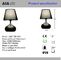 La luz de la tabla de la tela IP20 llevó la lámpara de mesa para la lámpara de mesa llevada/la lámpara de escritorio interior para el sitio proveedor