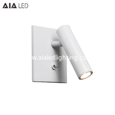 China Interruptor de perilla montado empotrado Simple, lámpara de pared led de 3W, luz de lectura de pared para decoración de dormitorio proveedor