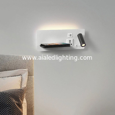 CHINA Lámpara de pared de lectura multifuncional para hoteles, villas y apartamentos, con conector USB tipo-C para cargador inalámbrico, luz de cama, luz de dormitorio proveedor