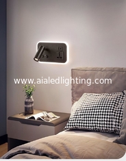 CHINA Lámpara de pared de lectura multifuncional para hoteles, villas y apartamentos, con conector USB tipo-C para cargador inalámbrico, luz de cama, luz de dormitorio proveedor