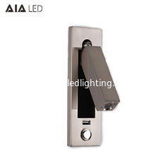 China La lámpara de pared cepillada moderna de la lectura del níquel USB 3W flexible llevó la luz llevada luz del cabecero de la pared de la cama proveedor
