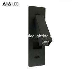 China Luz flexible llevada moderna de la lectura de la cama de la luz de la lectura del brazo USB/de la luz de la pared del cabecero para el hotel proveedor