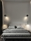 Lámpara de noche moderna para dormitorio, sala de estar, sofá, lámpara de pared de fondo, foco colgante, hotel, villa, ambiente nórdico proveedor