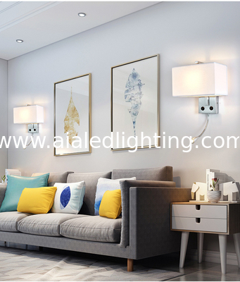 Lámpara de pared de soporte E27 estilo chino con interruptor lámpara de pared de noche lámpara de pared de lectura cuadrada luz de pared villa proyecto de hotel proveedor