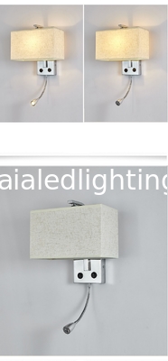 Lámpara de pared de soporte E27 estilo chino con interruptor lámpara de pared de noche lámpara de pared de lectura cuadrada luz de pared villa proyecto de hotel proveedor
