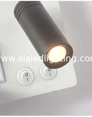 Lámpara de pared de lectura multifuncional para hoteles, villas y apartamentos, con conector USB tipo-C para cargador inalámbrico, luz de cama, luz de dormitorio proveedor