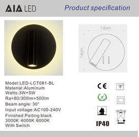 IP20 moderno llevó la lámpara de lectura para la luz de la lectura de la cama de la luz de la pared de la cabecera de la lámpara de lectura del cabecero de la cama proveedor